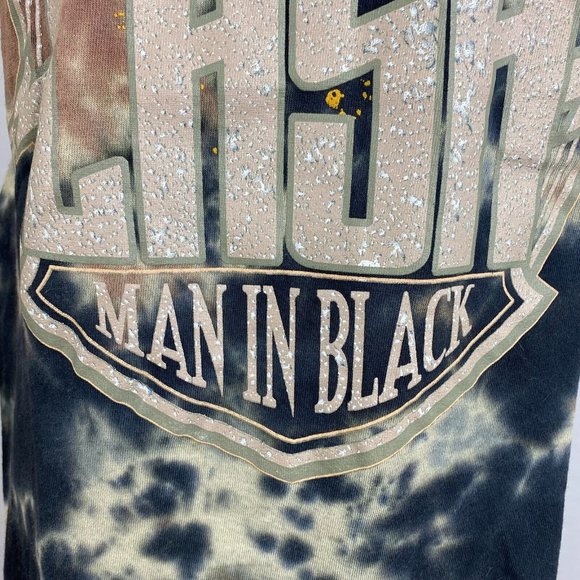 Johnny Cash S Man In Black Multicolor Tie Dye Graphic T-Shirt Tee Short Sleeve - Picture 7 of 12